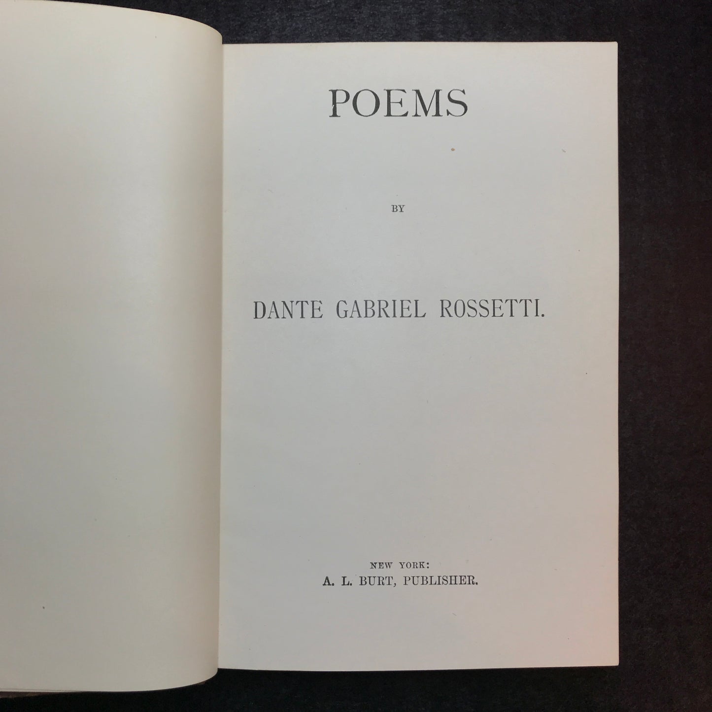 Rossetti's Poems - Dante Gabriel Rossetti - circa 1881