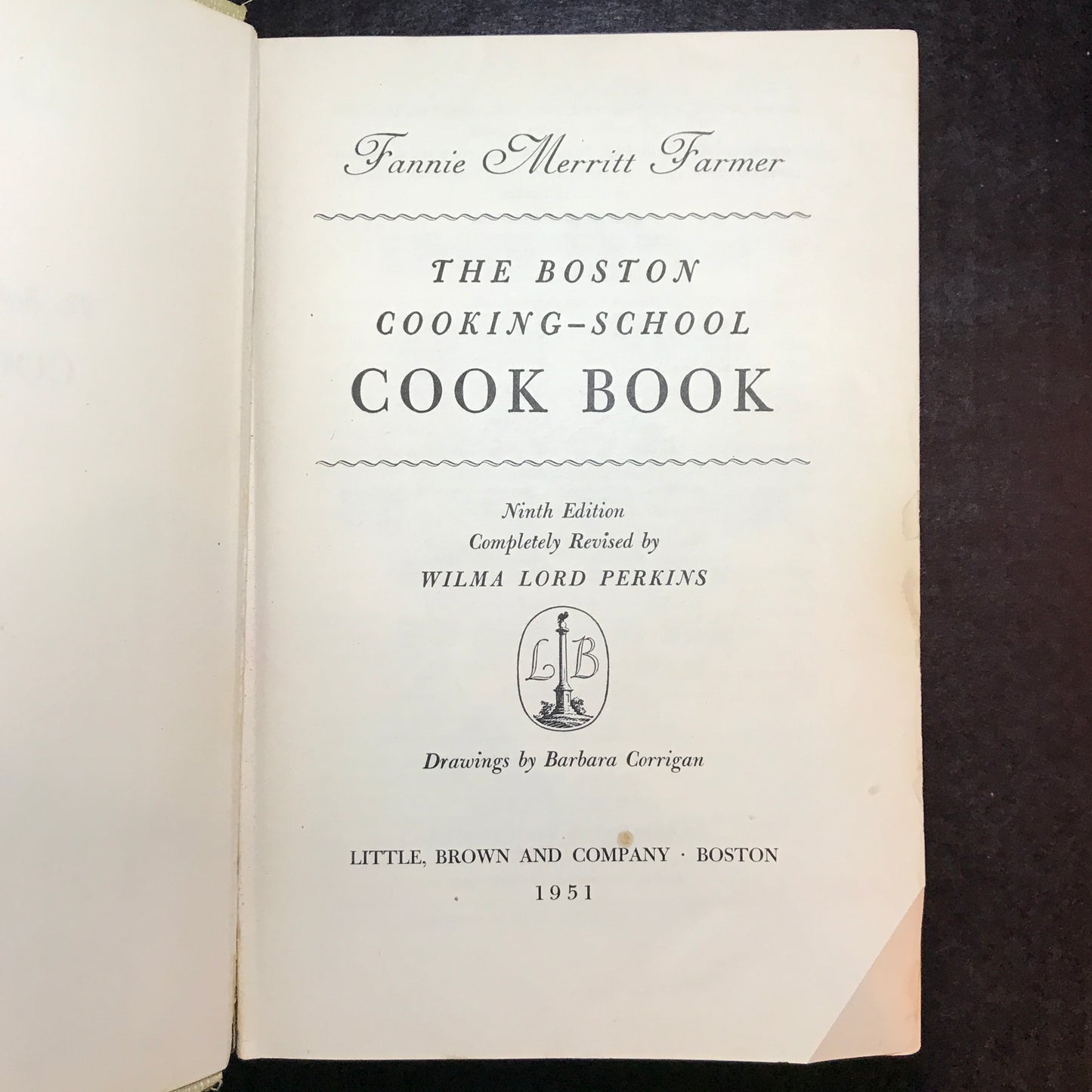 The Boston Cooking-School Book - Fannie Merritt Farmer - 1951