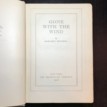 Gone With The Wind - Margaret Mitchell - 23rd Print - 1936