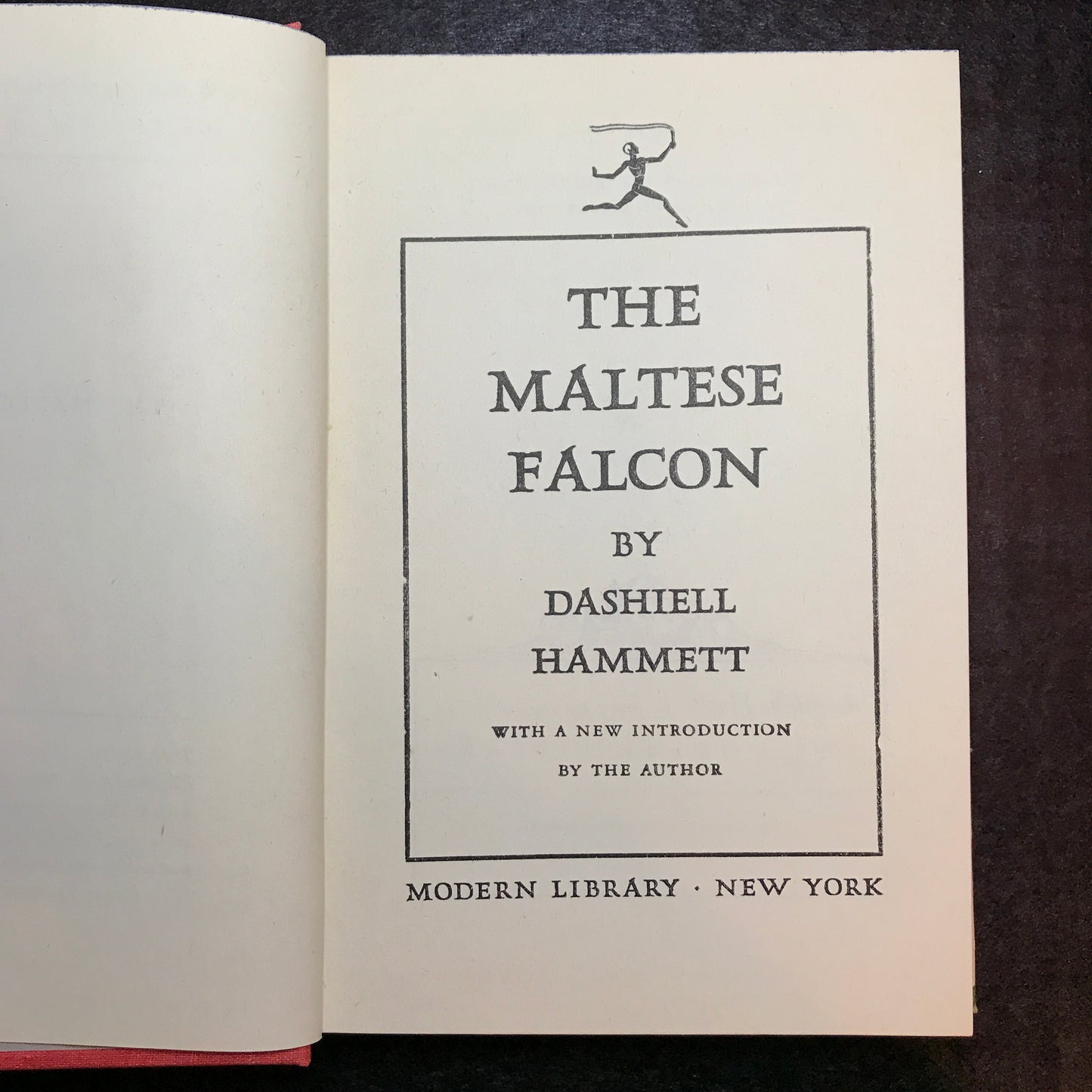 The Maltese Falcon - Dashiell Hammett - Modern Library Reprint - 1946