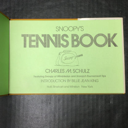 Snoopy's Tennis Book - Charles M. Schulz - 1979