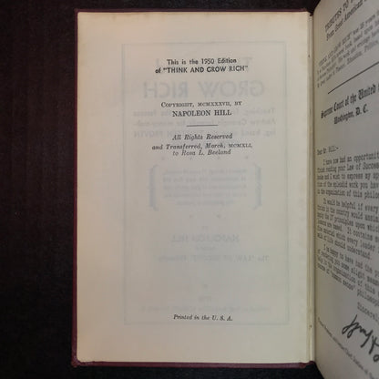Think and Grow Rich - Napoleon Hill - 1950