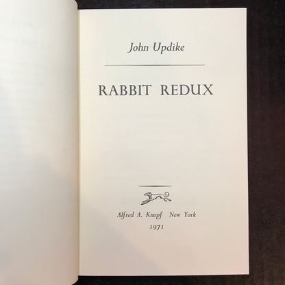 Special Edition Rabbit Redux - John Updike - First Edition - Signed - 1971