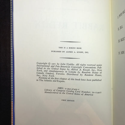 Special Edition Rabbit Redux - John Updike - First Edition - Signed - 1971