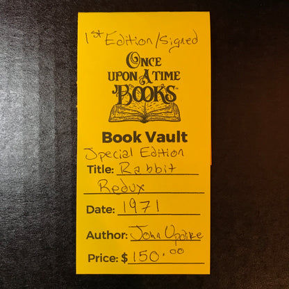 Special Edition Rabbit Redux - John Updike - First Edition - Signed - 1971