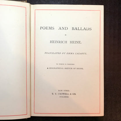 Poems and Ballads of Heinrich Heine - Heinrich Heine - c. 1895