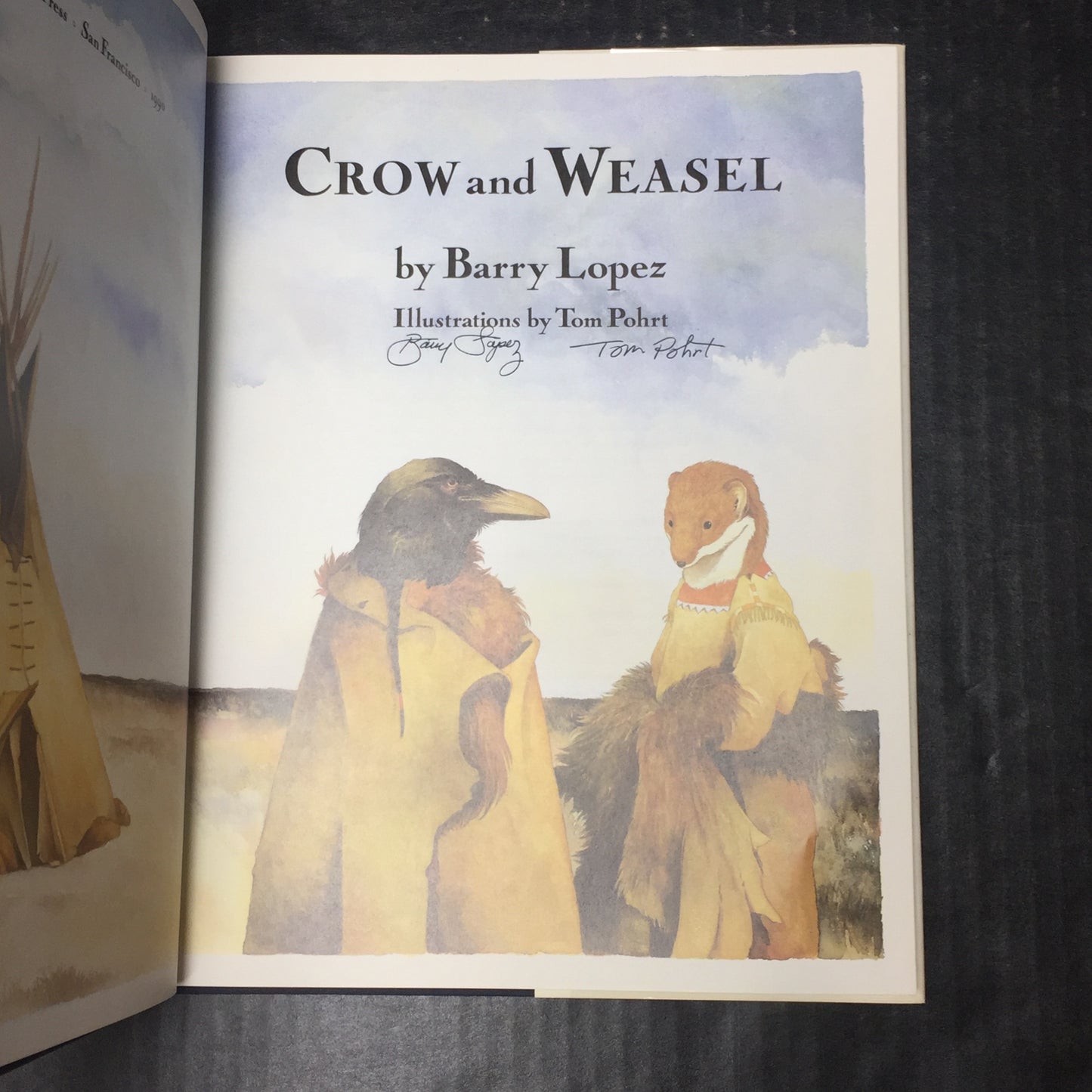 Crow and Weasel - Barry Lopez - Signed by Author and Illustrator - 1990