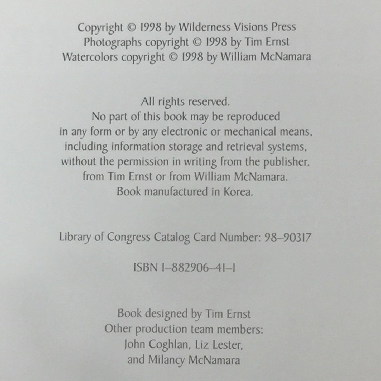 Buffalo River Wilderness - Tim Ernst and William McNamara - Signed by Both Authors - 1998