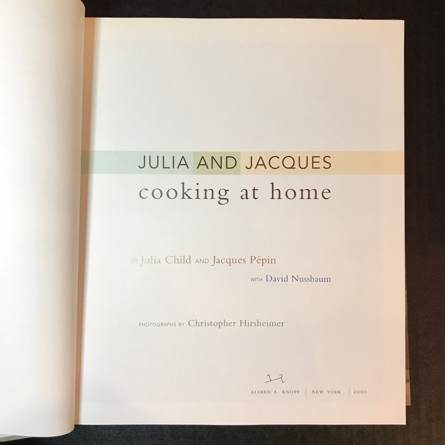Cooking at Home - Julia Child and Jacques Pepin - 6th Print - Signed 2x - 2000