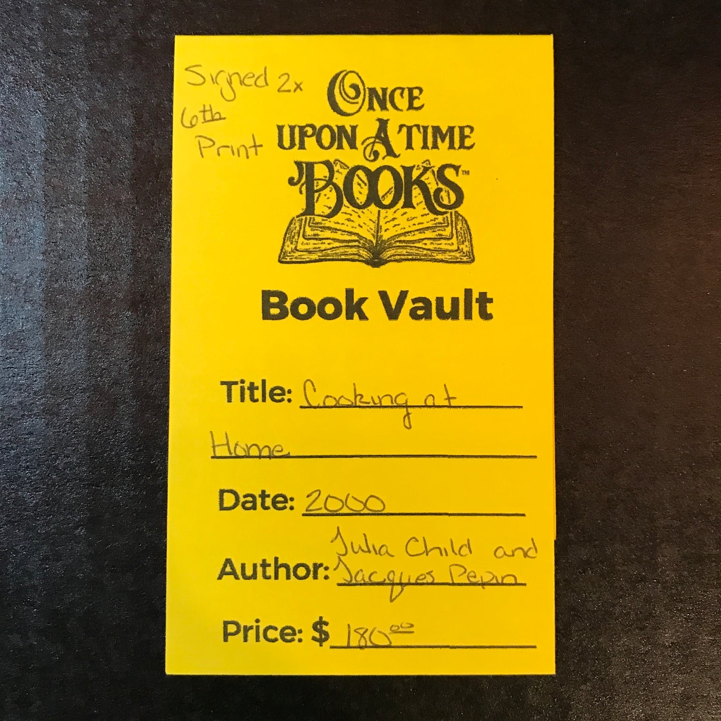 Cooking at Home - Julia Child and Jacques Pepin - 6th Print - Signed 2x - 2000