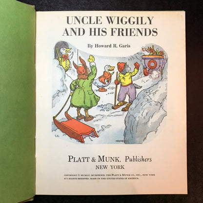 Uncle Wiggily and His Friends - Howard R. Garis - 1939