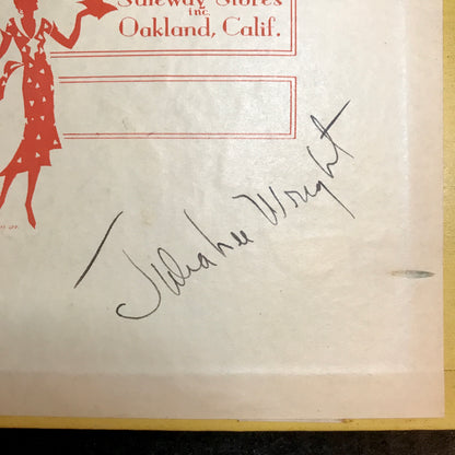 Recipes You'll Enjoy - Julia Lee Wright - Signed - Date Unknown