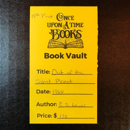 Out of the Silent Planet - C. S. Lewis - 18th Print - 1966