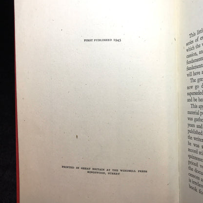 Mind at the End of its Tether - H. G. Wells - First Edition - 1945