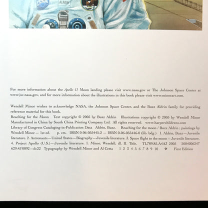 Reaching for the Moon - Buzz Aldrin - First Edition - Signed - 2005