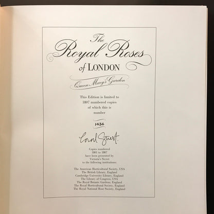 The Royal Roses of London - Coral Guest - Limited 1434 of 1807 - Signed - 1992