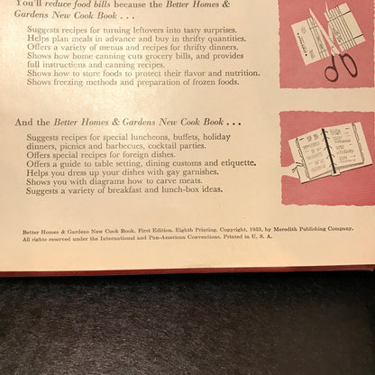 Better Homes and Gardens New Cook Book - Published by Better Homes and Gardens - First Edition - 1953
