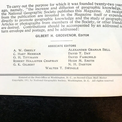 The National Geographic Magazine - Published by The National Geographic Society - Feb. 1911