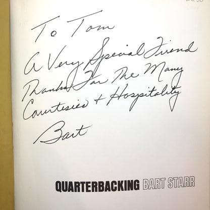 Quarterbacking - Bart Starr - First Edition - Signed - 1967
