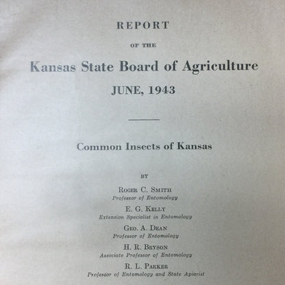 Insects in Kansas - Roger C. Smith - 1943