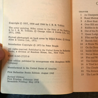 The Hobbit and The Lord of the Rings Trilogy - J. R. R. Tolkien - 1978