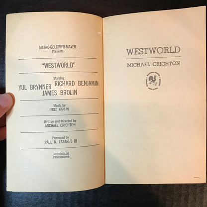 Westworld - Michael Crichton - Book Club Edition - 1974