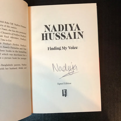 Finding My Voice - Nadiya Hussain - Signed - 2019