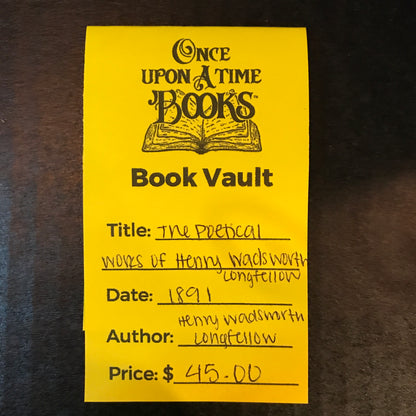 The Poetical Works of Henry Wadsworth Longfellow - Henry Wadsworth Longfellow - 1891