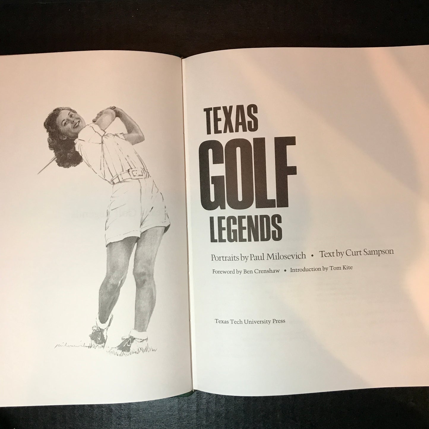 Texas Golf Legends - Paul Milosevich and Curt Sampson - Eagle Edition - Signed - 1993