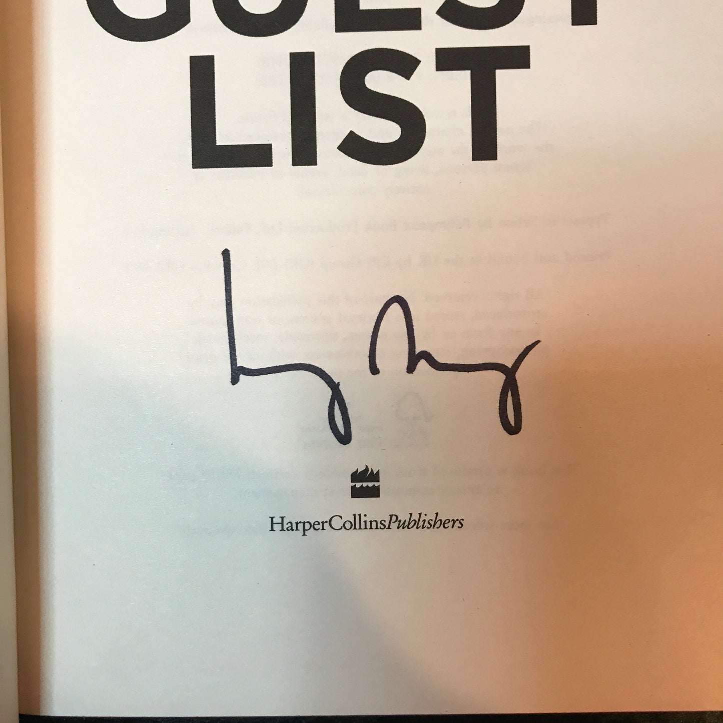 The Guest List - Lucy Foley - Signed - 2020