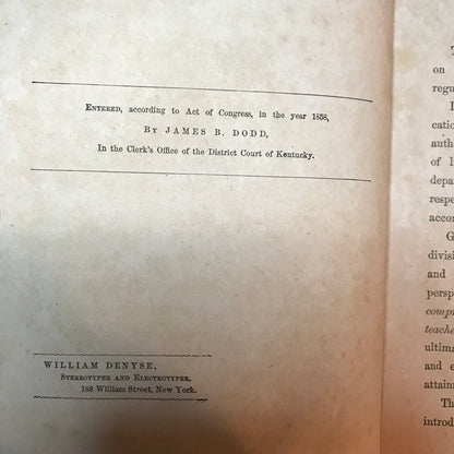 Elements of Trigonometry, Plane and Spherical - James B. Dodd - Ex-Library - 1859