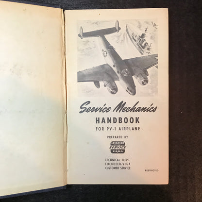 Service Mechanics Handbook for PV-1 Airplane - Lockheed Service - 1942