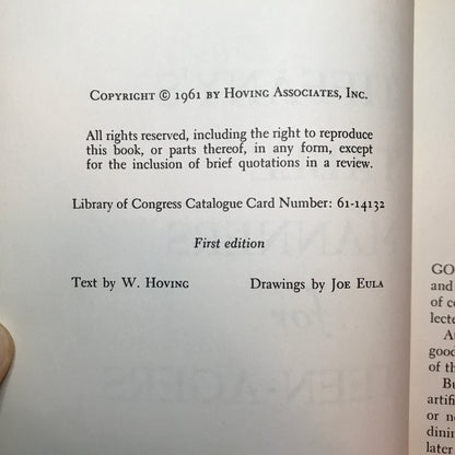 Tiffany's Table Manners for Teen-Agers - Ives Washburn, Inc. - 1st Edition - 1961