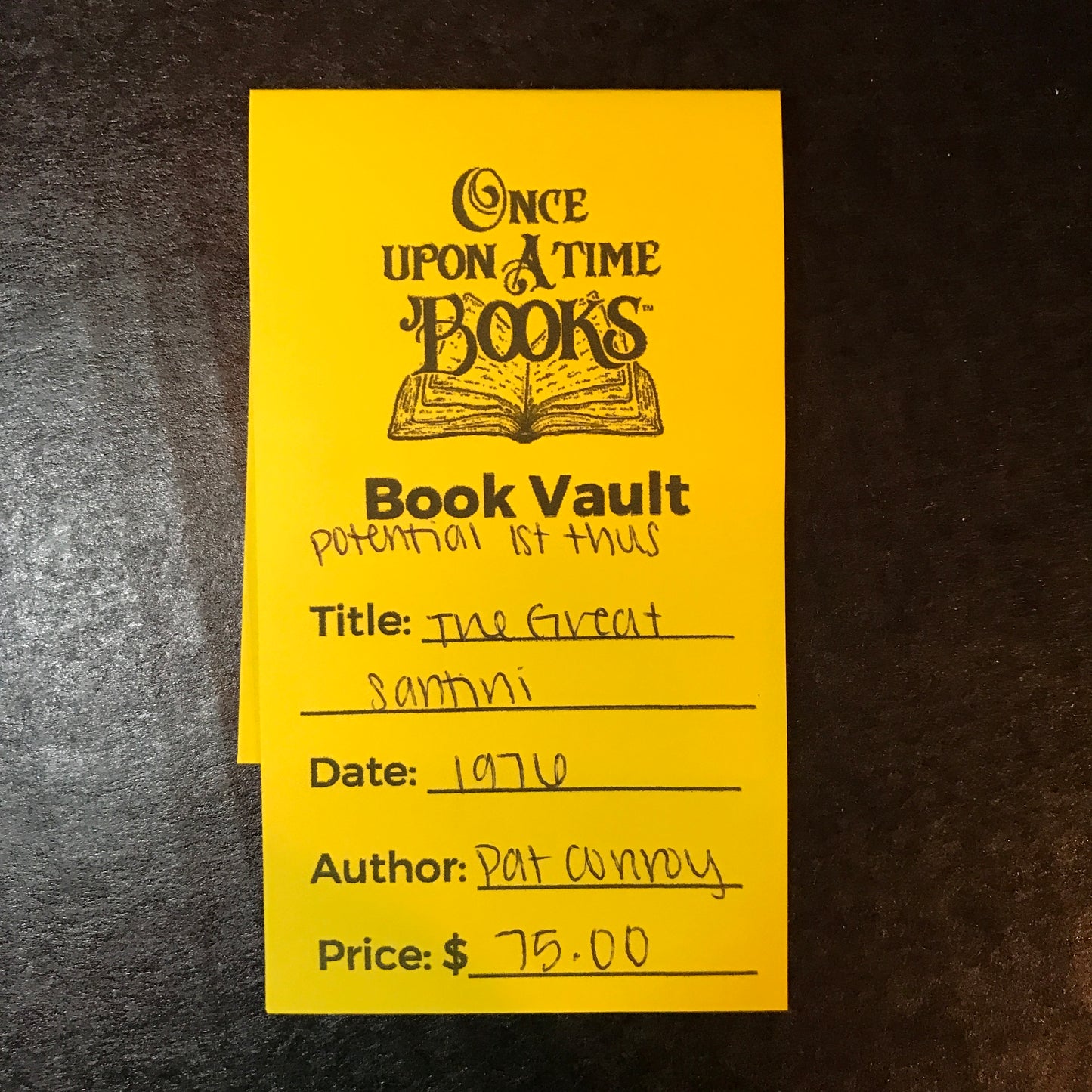 The Great Santini - Pat Conroy - Potential 1st Thus - 1976