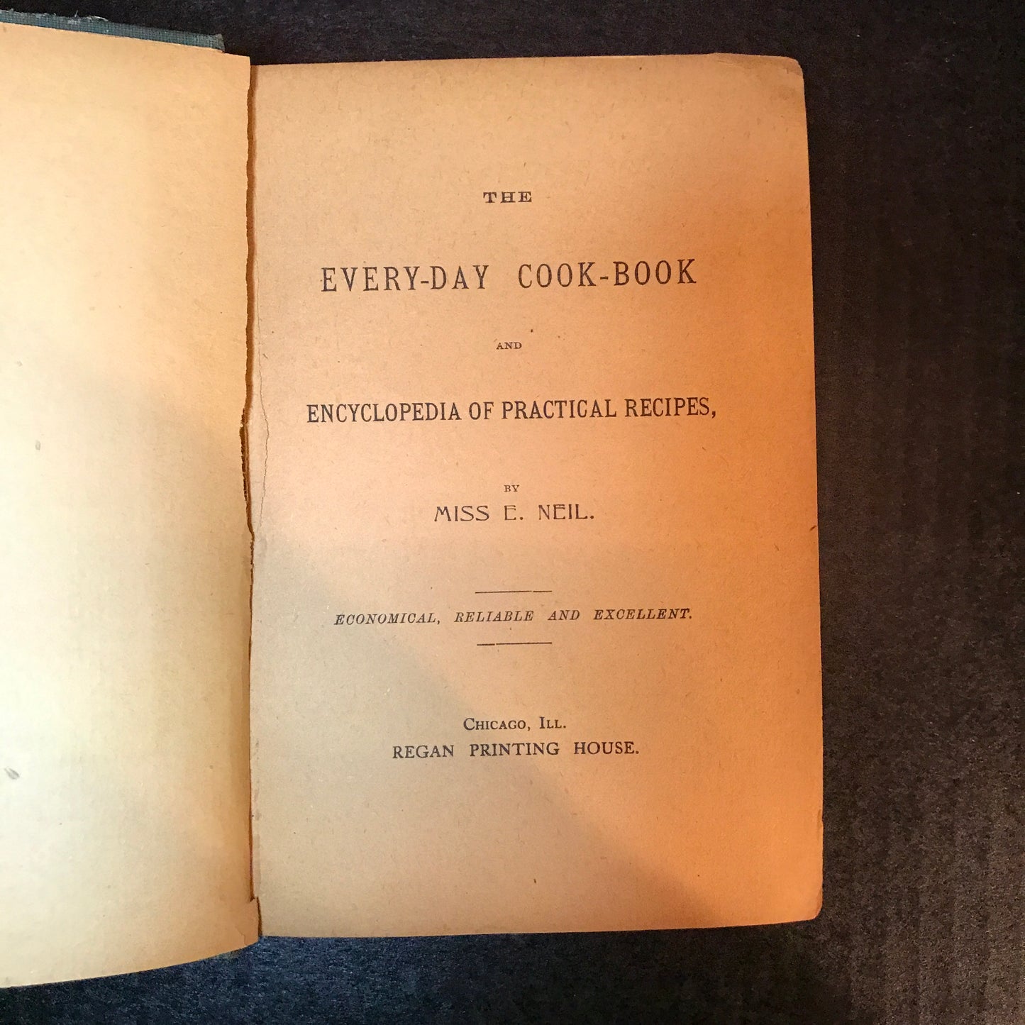 The Everyday Cookbook - Miss E. Neil - c. 1910