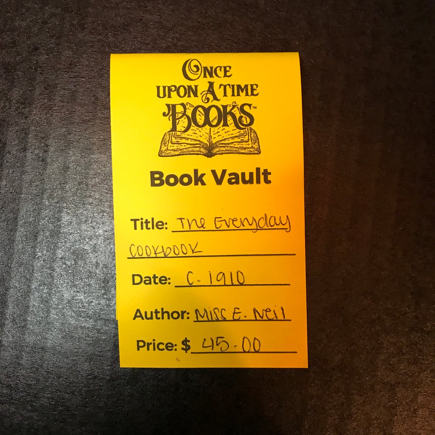 The Everyday Cookbook - Miss E. Neil - c. 1910