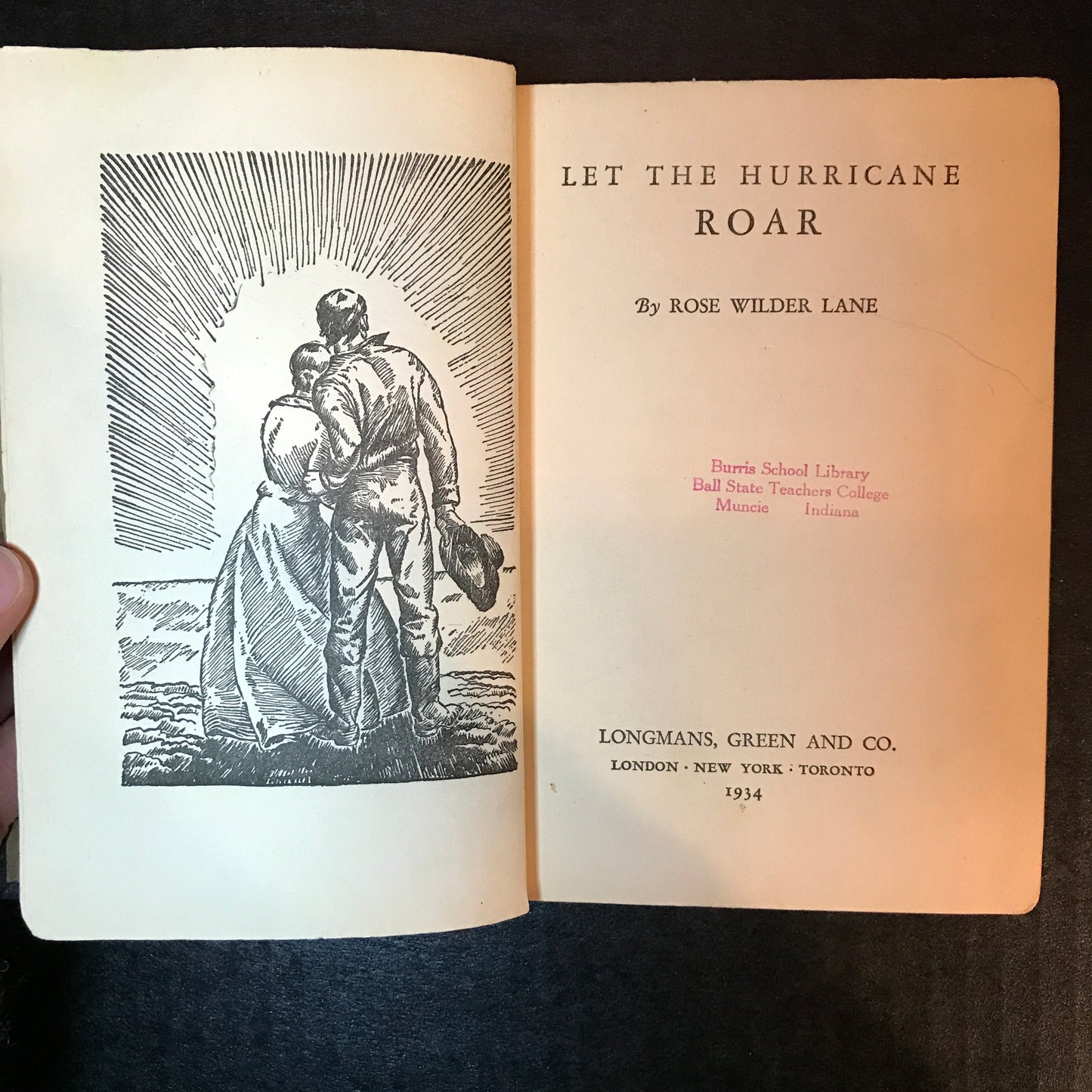 Let The Hurricane Roar - Rose Wilder Lane - Ex-Library - 1934