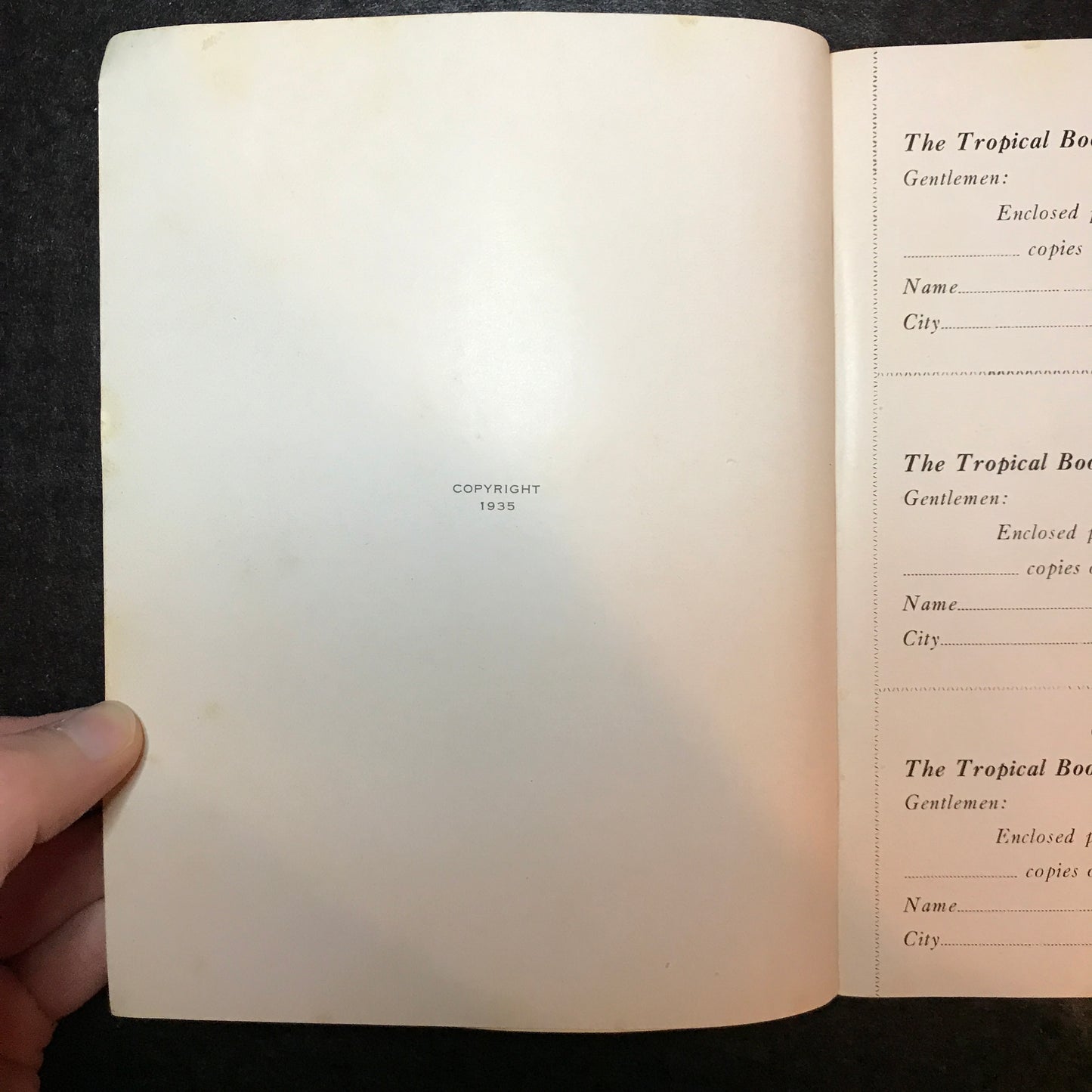 The Tropical Recipe Book - Published by The Tropical Book House - 1935