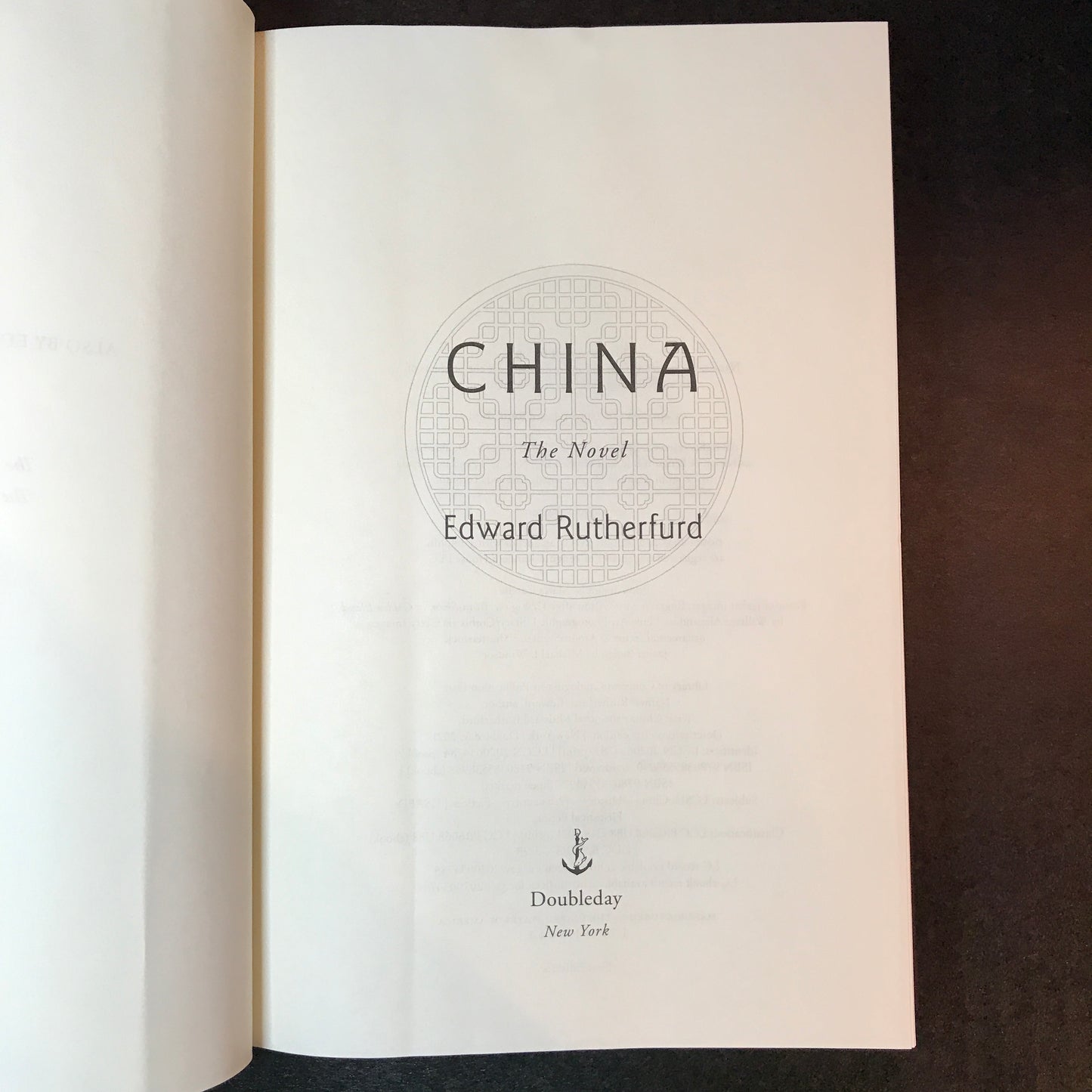 China - Edward Rutherfurd - Signed - 1st Edition - 2021