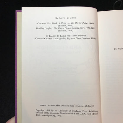 Kops and Custards: The Legend of Keystone Films - Kalton C. Lahue & Terry Brewer - 1972