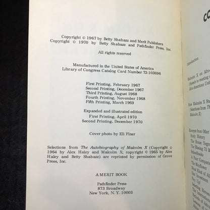 Malcolm X on Afro-American History - Malcolm X - 1970