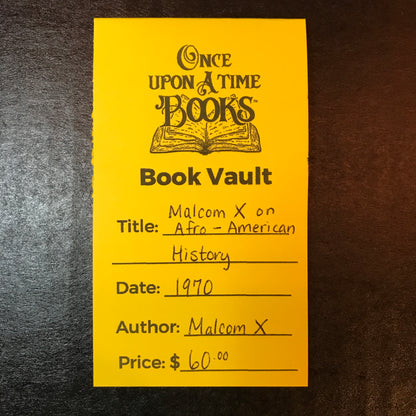 Malcolm X on Afro-American History - Malcolm X - 1970