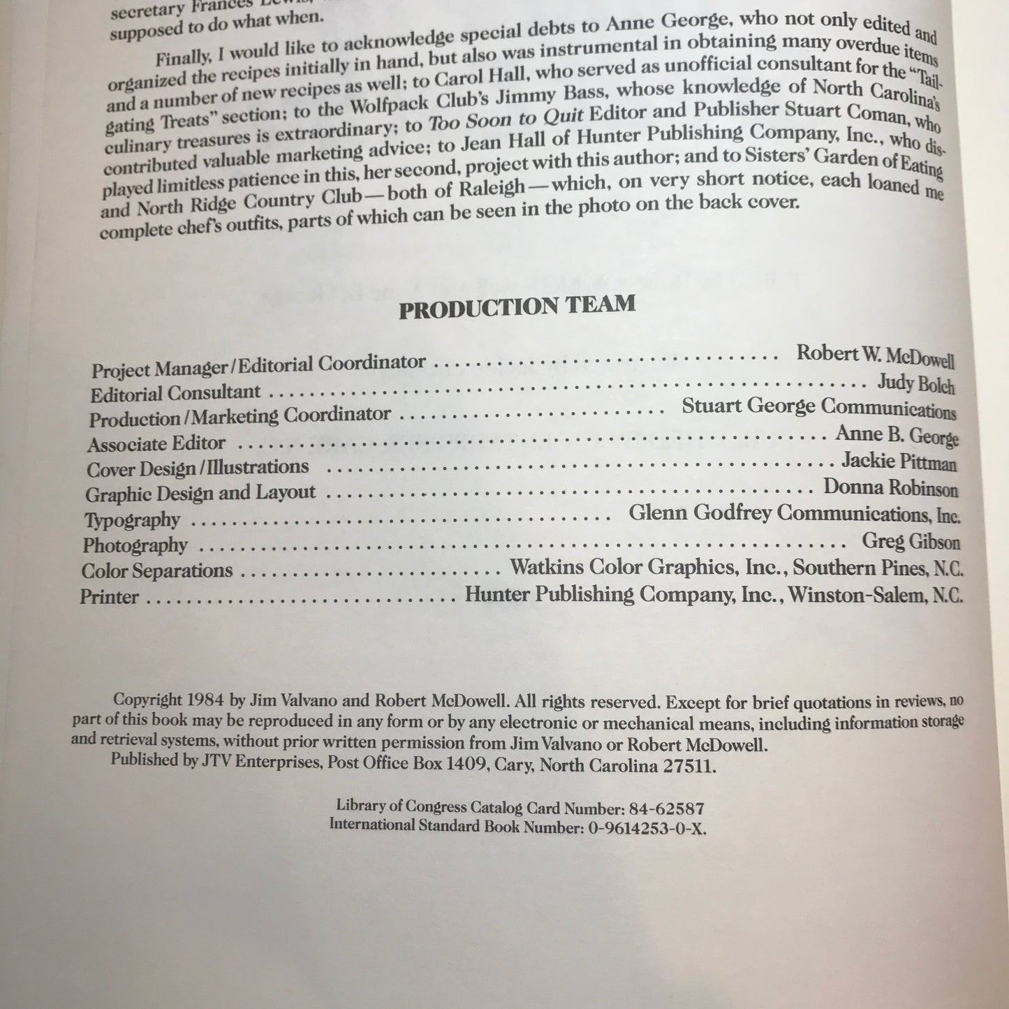 Jim Valvano's Guide to Great Eating - Jim Valvano - Signed - 1984