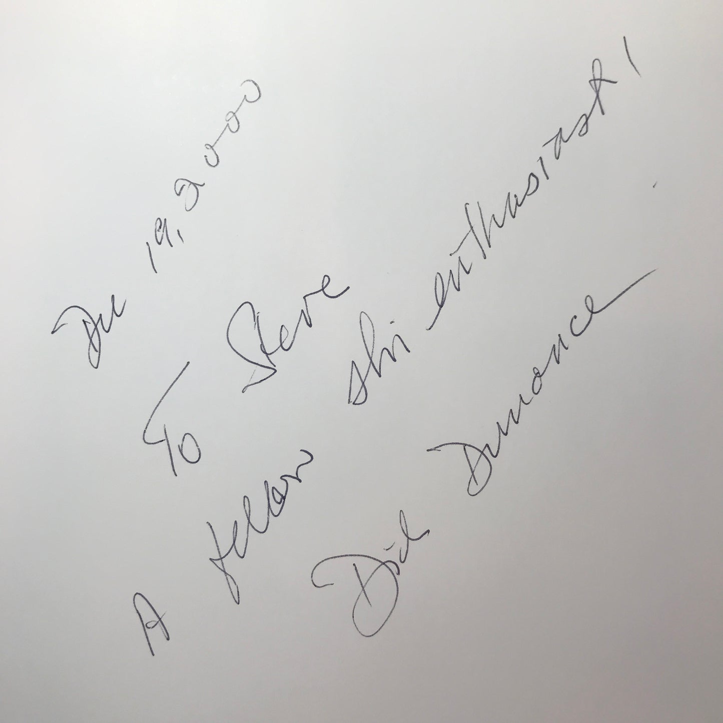 The Man on the Medal - Dick Durrance - Signed - 1995
