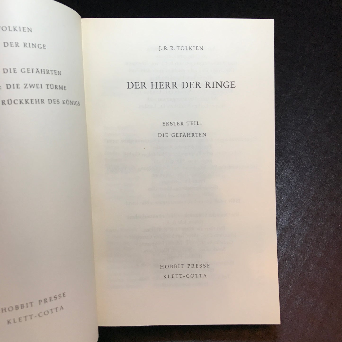 Der Herr Der Ringe (Lord of the Rings) - J. R. R. Tolkien - German Edition - 1994