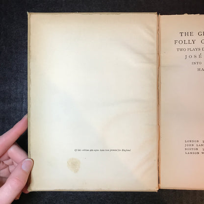 The Great Galeoto and Folly or Saintliness - Hannah Lynch - 1895