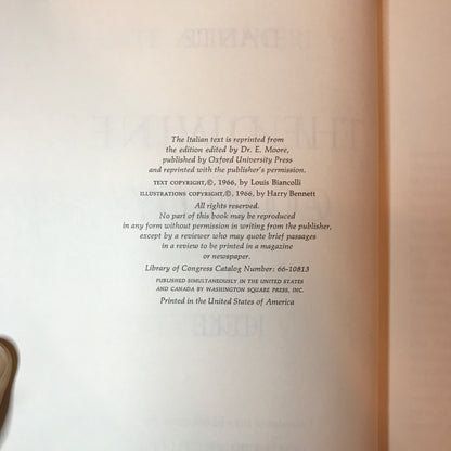 The Divine Comedy - Dante Alighieri - 3 Volume Set - 1966