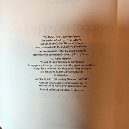 The Divine Comedy - Dante Alighieri - 3 Volume Set - 1966