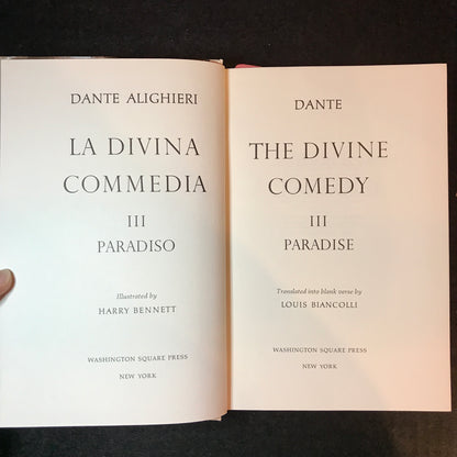 The Divine Comedy - Dante Alighieri - 3 Volume Set - 1966
