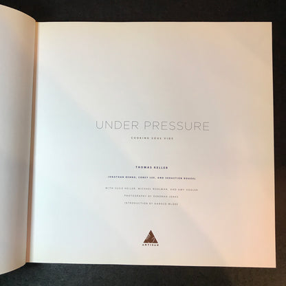 Under Pressure - Thomas Keller - Signed - First Edition - 2008